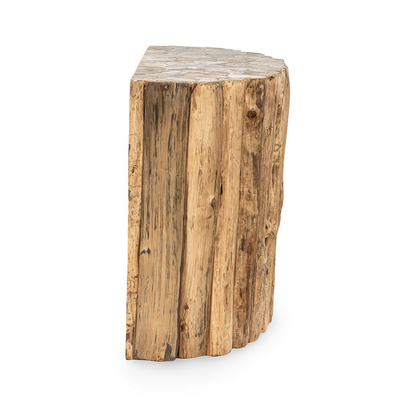 Norwest Petrified - Wood Console Table - Natural - JaxCo Furniture