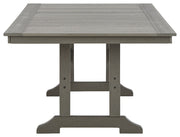 Visola - Gray - RECT Dining Table w/Umb OPT - JaxCo Furniture