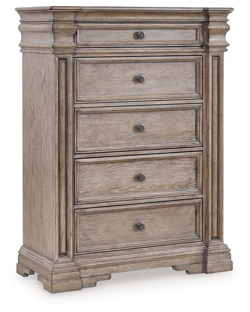 Blairhurst - Light Grayish Brown - Five Drawer Chest - JaxCo Furniture