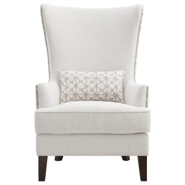 Pippin - Upholstered High Wingback Accent Chair - Latte - JaxCo Furniture