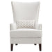 Pippin - Upholstered High Wingback Accent Chair - Latte - JaxCo Furniture