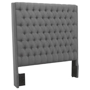 Camille - Upholstered Eastern King Panel Headboard - Gray - JaxCo Furniture