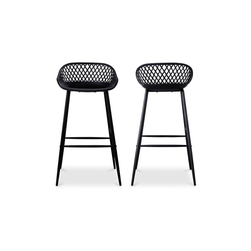 Piazza - Outdoor Barstool (Set of 2) - Black - JaxCo Furniture