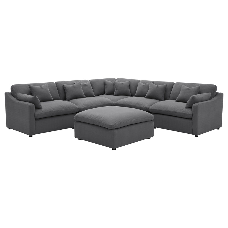 Hobson - Upholstered Modular Sectional Sofa With Ottoman - JaxCo Furniture