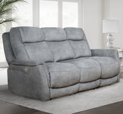 Linus - Zero Gravity Power Reclining Sofa - Hudson Gray - JaxCo Furniture
