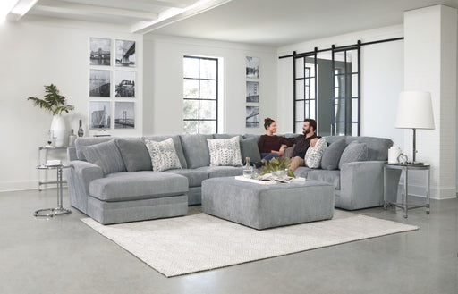 Glacier - Sectional With 9 Accent Pillows And Ottoman Set - JaxCo Furniture