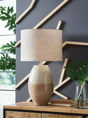 Linas - Cream / Beige - Metal Table Lamp - JaxCo Furniture