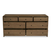 Riley - 7 Drawer Dresser - Oak - JaxCo Furniture