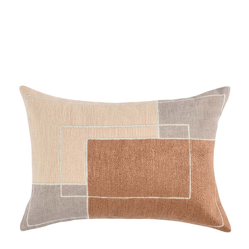 Modern Perspective - MP Reid Pillow - Taupe/Penny Brown - JaxCo Furniture