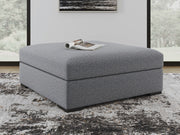 Bealton - Oversized Accent Ottoman - Salt And Pepper - JaxCo Furniture