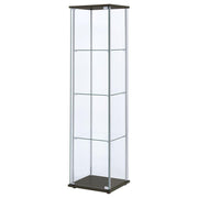 Bellatrix - 4-Shelf Clear Glass Curio Cabinet - JaxCo Furniture