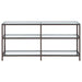 Kate - 2-Shelf Console Bookcases - Black Nickel - JaxCo Furniture