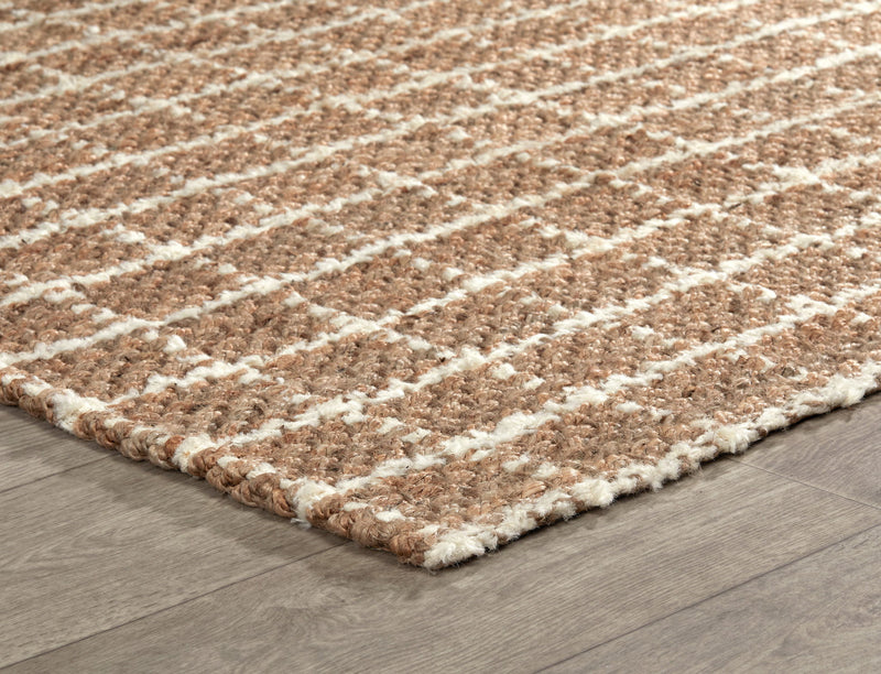 Serene - Windowpane Chenille Area Rug - JaxCo Furniture