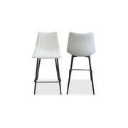 Alibi - Counter Stool (Set of 2) - Ivory - JaxCo Furniture
