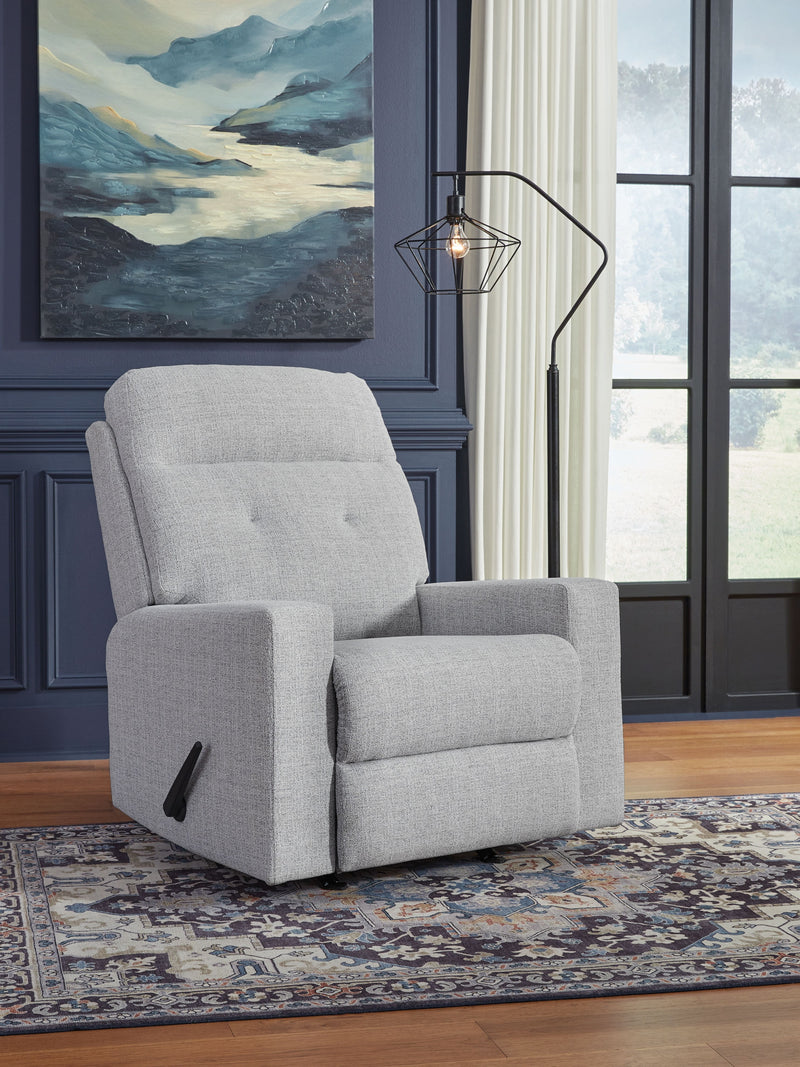 Skillins - Stone - Rocker Recliner - JaxCo Furniture