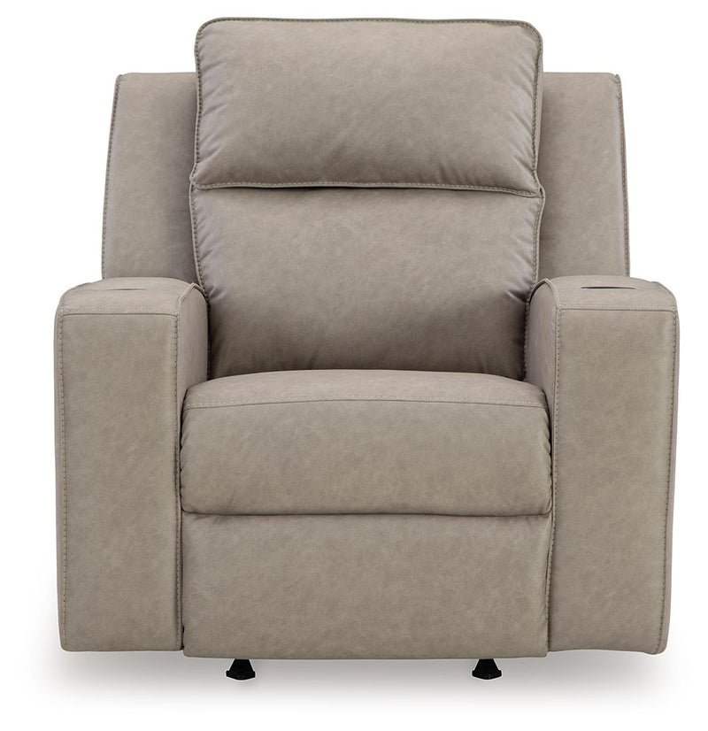 Lavenhorne - Pebble - Rocker Recliner - JaxCo Furniture