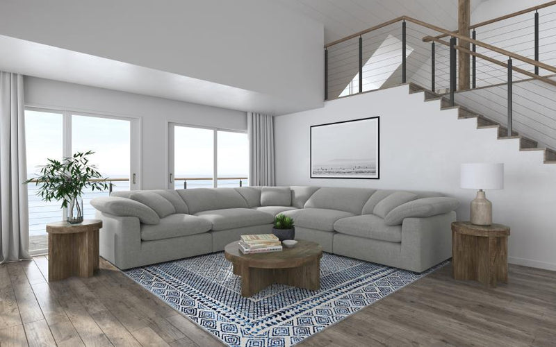 Raleigh - Boucle Upholstered Modular Sectional - JaxCo Furniture