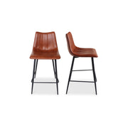 Alibi - Counter Stool (Set of 2) - Brown - JaxCo Furniture