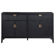 Brookmead - 4 Door Sideboard Buffet Storage Cabinet - Black - JaxCo Furniture