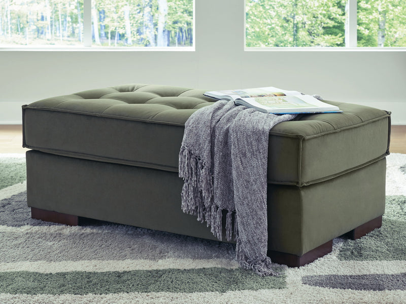 Caspian-Town - Olive - Oversized Accent Ottoman - JaxCo Furniture