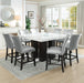 Camila - Square Counter Dining Set - White Top - JaxCo Furniture