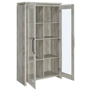 Alejo - 2 Door Engineered Wood Tall Cabinet - Gray Driftwood - JaxCo Furniture