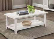 Payne - Wood Coffee Table with Shelf - JaxCo Furniture