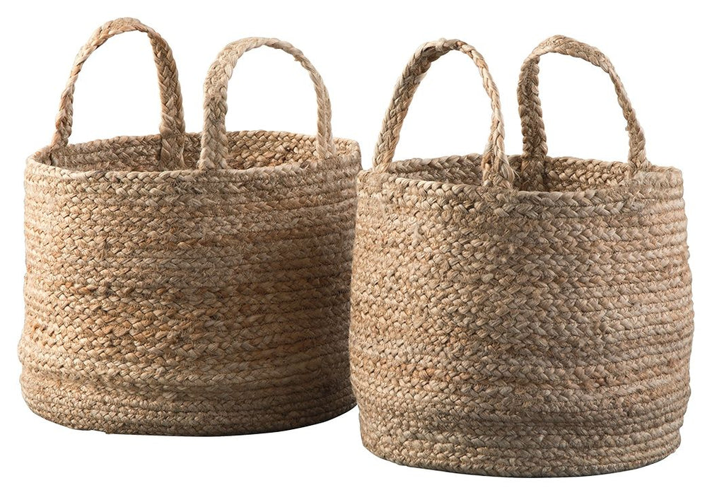 Brayton - Natural - Basket Set (Set of 2) - JaxCo Furniture