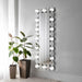 Aghes - Wall Mirror With Lighting - Silver - JaxCo Furniture