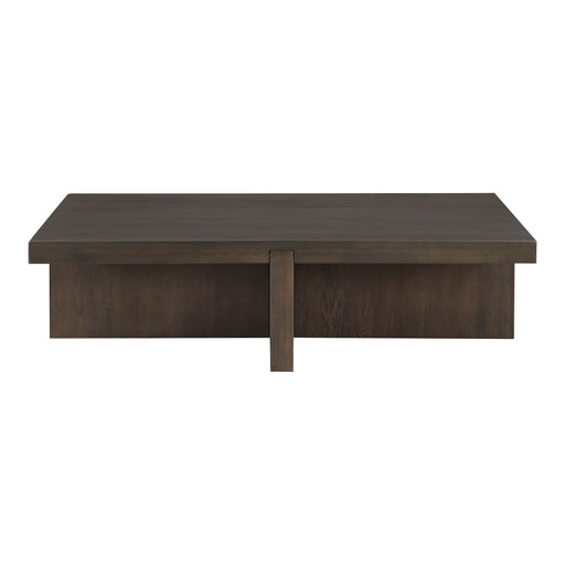 Folke - Rectangular Coffee Table - Dark Brown - JaxCo Furniture