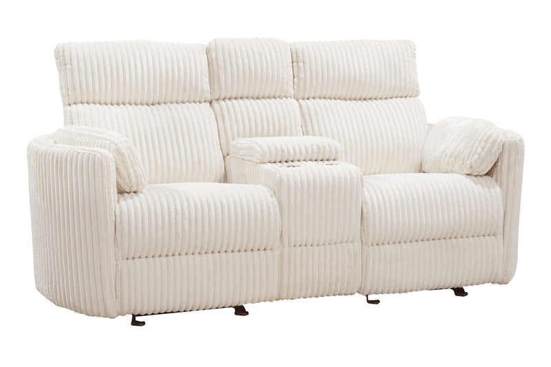 Radius - Power Glider Reclining Console Loveseat - JaxCo Furniture