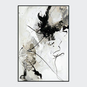 Chaos I - Painting Art By Buddy Whitlock - Black / White - JaxCo Furniture