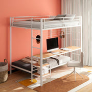 Campus - Metal Workstation Bunk Bed - JaxCo Furniture