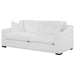 Ashlyn - Upholstered Sloped Arm Sofa - White - JaxCo Furniture