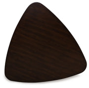 Mallenette - Merlot - Triangle Dining Room Table - JaxCo Furniture