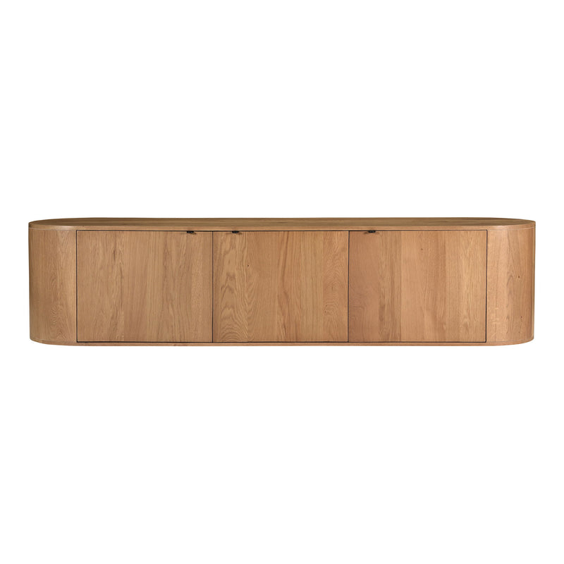 Theo - Media Bench - Natural Oak - JaxCo Furniture