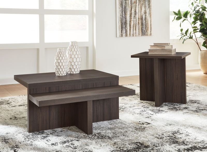 Zendex - Brown - Occasional Table Set (Set of 2) - JaxCo Furniture