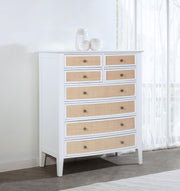 Bexhill - 8-Drawer Chest Of Drawers - White - JaxCo Furniture