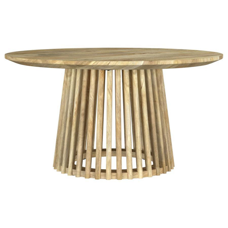 Touhy - Round Solid Wood Table - JaxCo Furniture