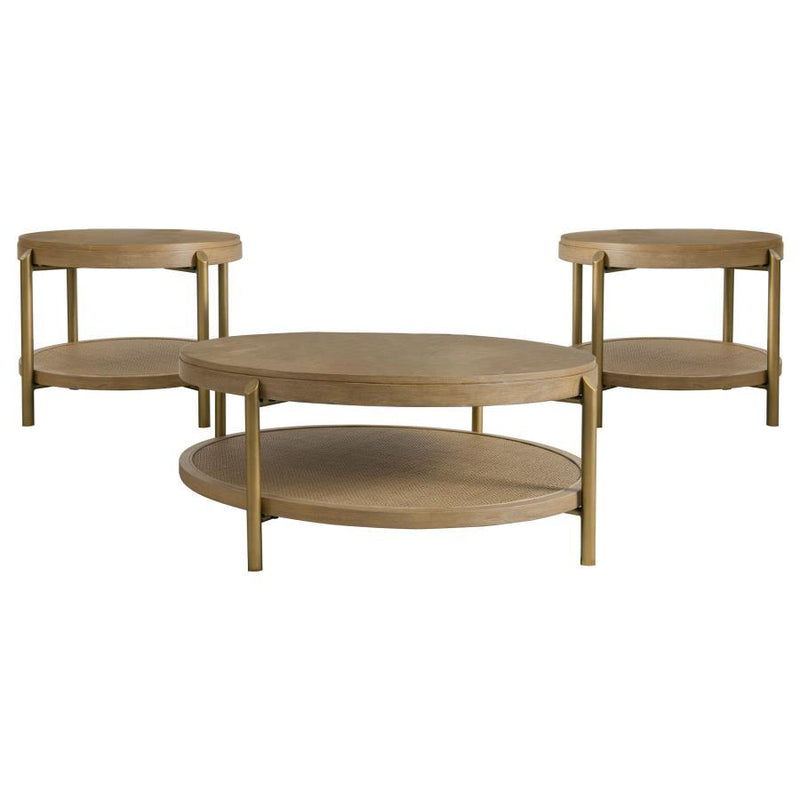 Arini - Round Coffee And End Table Set - JaxCo Furniture