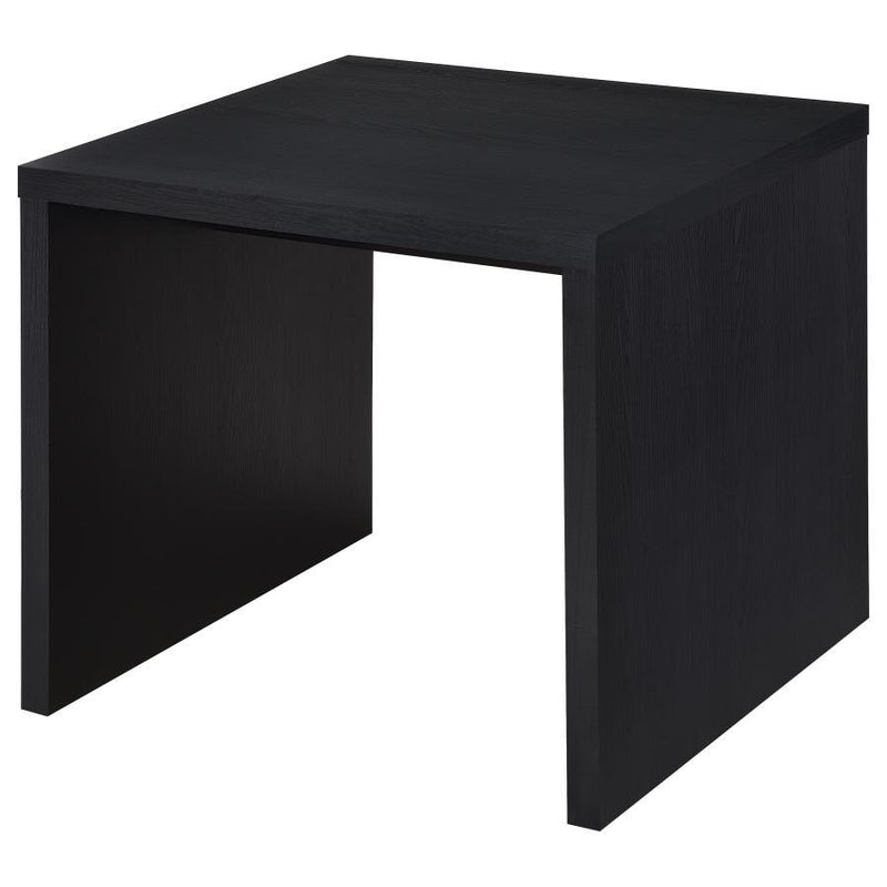 Knapp - Engineered Wood Square Side End Table - Black - JaxCo Furniture