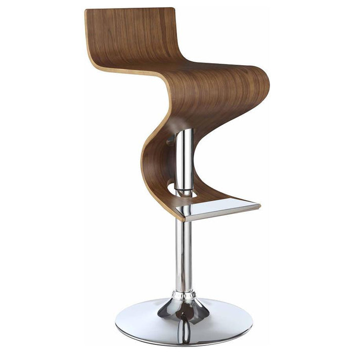 Covina - Adjustable Bar Stool - Walnut - JaxCo Furniture