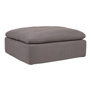 Clay - Livesmart Fabric Ottoman - Light Gray - JaxCo Furniture