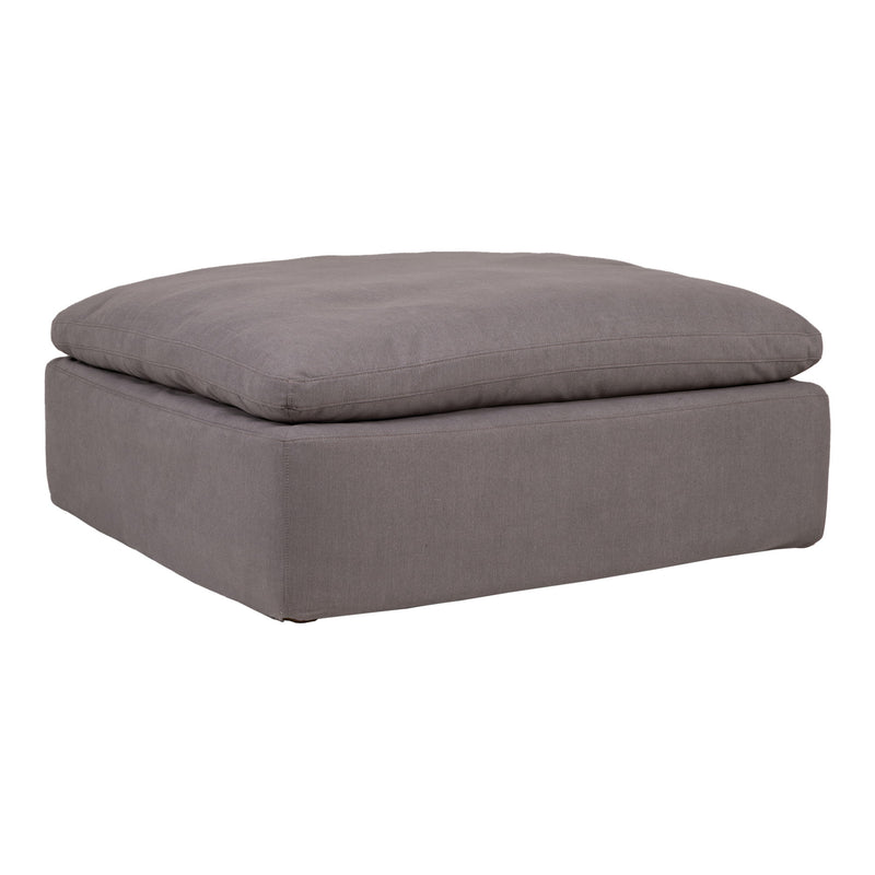 Clay - Livesmart Fabric Ottoman - Light Gray - JaxCo Furniture