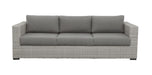 Blakley - Outdoor Sofa With Half Round Wicker - Gray - JaxCo Furniture