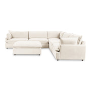 Caplan - 6 Piece Modular Sectional With Ottoman - JaxCo Furniture