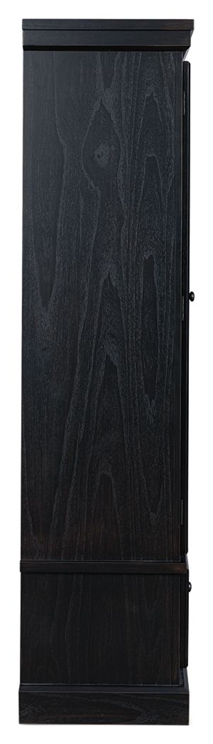Greddinton - Black / Brown - Curio - JaxCo Furniture