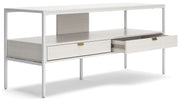 Deznee - White - Large TV Stand - JaxCo Furniture