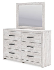 Cayboni - Whitewash - Dresser And Mirror - JaxCo Furniture