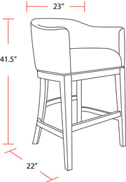 Pure Modern Dining - Upholstered Swivel Barstool - Moonstone - JaxCo Furniture